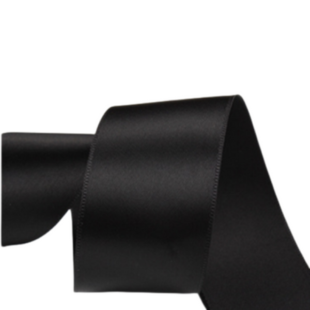 Black Satin Ribbon | Polyester Ribbon For Gift Wrapping